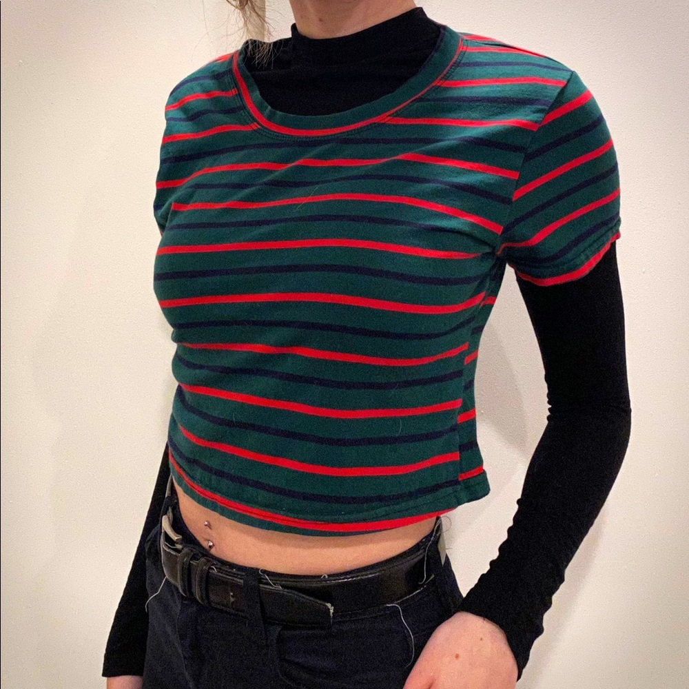 Striped crop top